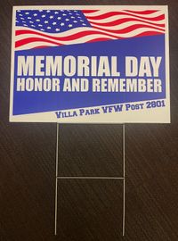 Memorial Day Sign- Honor & Remember