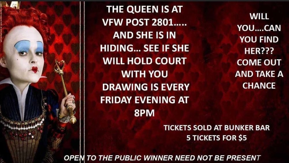 Villa Park VFW Post 2801 QUEEN OF HEARTS