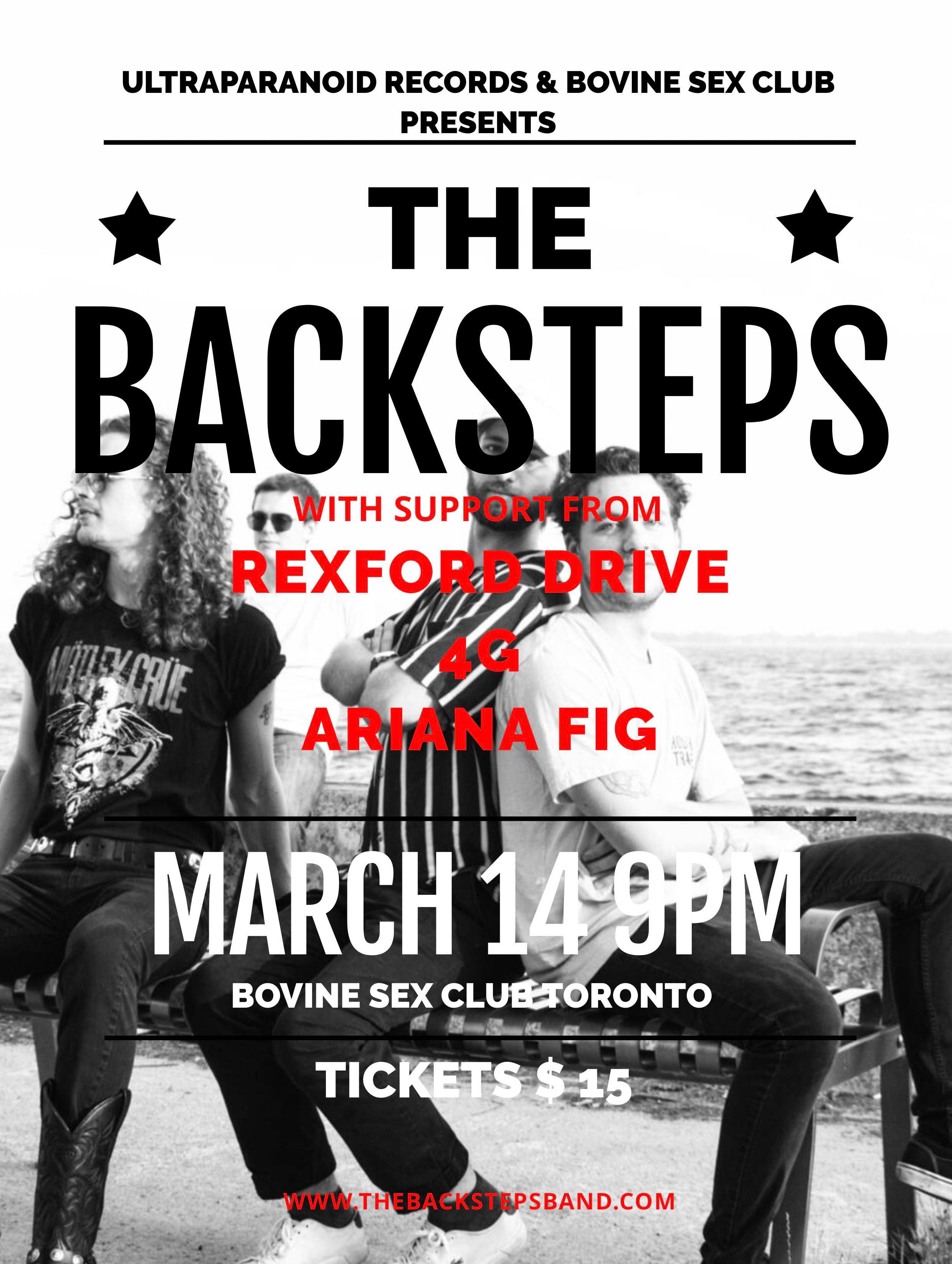 The Backsteps @ Bovine Sex Club - Mar 14, 2024, 9:00PM