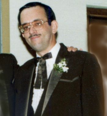Hank Brown, my good buddy and later my book editor. Photo is from my wedding, 1983.
