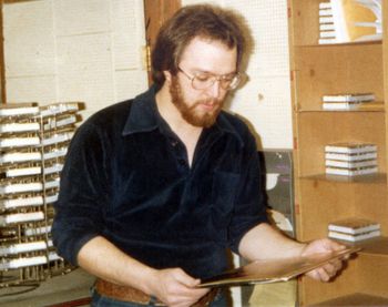 My first radio job in 1979, Windom, Minnesota.
