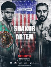 Shakur Stevenson Vs. Artem  Harutyunyan (WBC WORLD LIGHTWEIGHT TITLE)