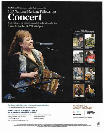 National Heritage Fellowship Concert Flyer (Event - 2017)
