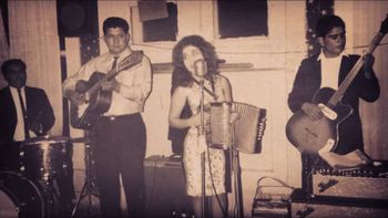 Eva Ybarra y Su Conjunto performing at a local San Antonio lounge. Ybarra is accompanied by her brother David Ybarra (Bass).
