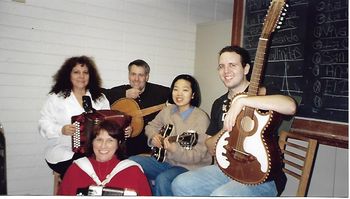 Eva Ybarra with some of her students from the University of Washington. (1997 – Seattle, Washington)
