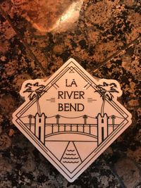 LA River Bend Sticker