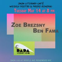 Dada Literary Café: Zoe Brezsny, Ben Fama