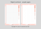 Digital Notebook with Hyperlinks - simply pink style