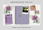 Digital Bullet Journal with Hyperlinks - Scribbling style