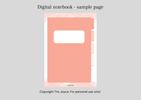 Digital Notebook with Hyperlinks - simply pink style