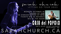 Sarah Church 'Letting Go' Tour Stop at Casa del Popolo