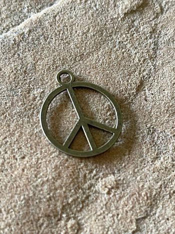 Silver Peace Symbol
