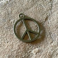 Brass Peace Symbol