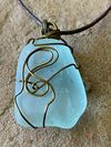 Wire Wrapped Sea Glass