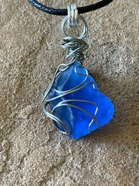 Wire Wrapped Sea Glass