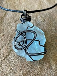 Wire Wrapped Sea Glass