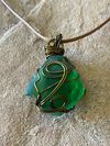 Wire Wrapped Sea Glass