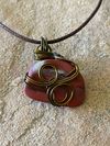 Wire Wrapped Red Jasper