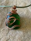 Wire Wrapped Sea Glass