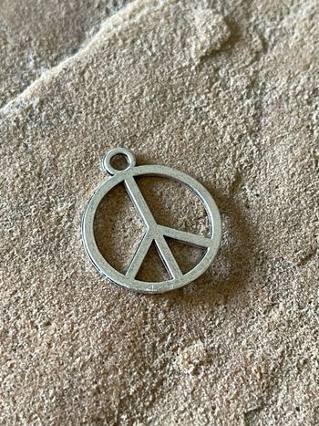 Silver Peace Symbol
