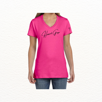 Womans T-Shirt (Full Name) Pink