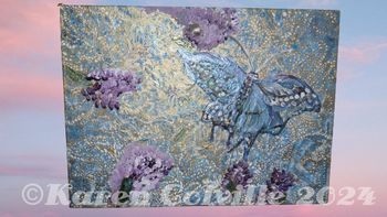 Butterfly and lilacs
