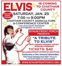Bynum Front Porch Presents "A Tribute to Elvis"