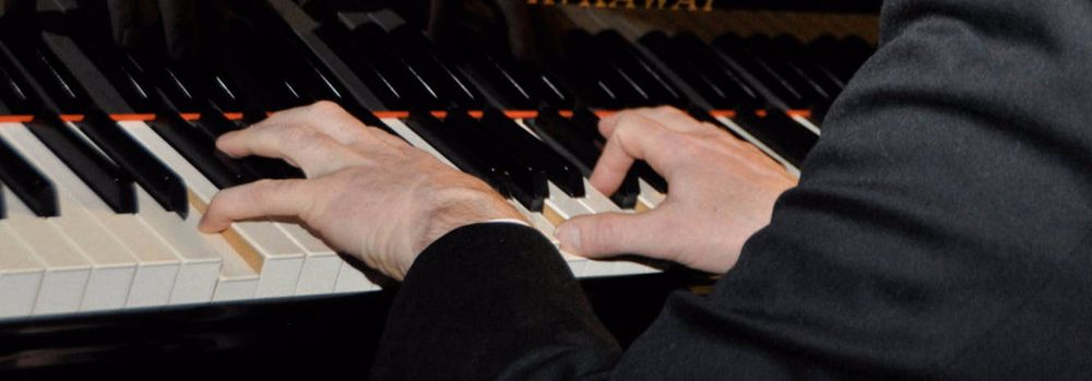 James' hands on piano