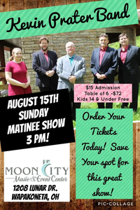 Kevin Prater Band at Moon City Events & Music Center