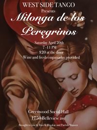 WESTSIDE TANGO PRESENTS: Milonga de los Peregrinos