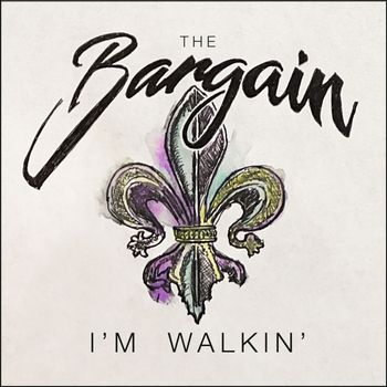 Cover art for The Bargain's "I'm Walkin'" single. Watercolor and pen.
