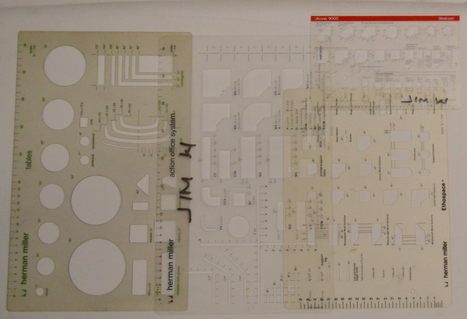 Furniture Drafting Templates - Mid Century Chairman