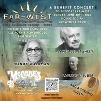 FAR-West Benefit Concert feat. Wendy Waldman, Laurence Juber, and James Lee Stanley