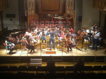 'Concerto for Electric Bass and Rhythmic String Orchestra'. conducted by Sebastian Grand, St James 2013
