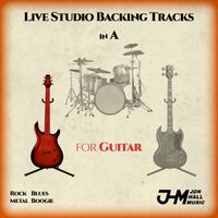 Live Studio Backing Tracks in A for Guitar by Jon Hall