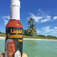 Two (2) bottles Liquid Summer  Datil Pepper Hot Sauce includes free SHIPPING