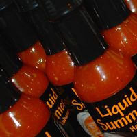 Box (8) Liquid Summer Habanero Hot Sauce with FREE SHIPPING