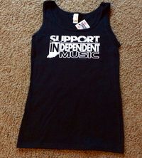 SUPPORT IN. WOMANS TANK (BLACK)