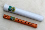 Silvereye, Wooden High Am Pentatonic Flute, Handcrafted