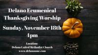 Ecumenical Thanksgiving Service.