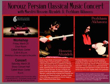Hossein Alizadeh Pezhham Akhavass Flyer 2016 tour
