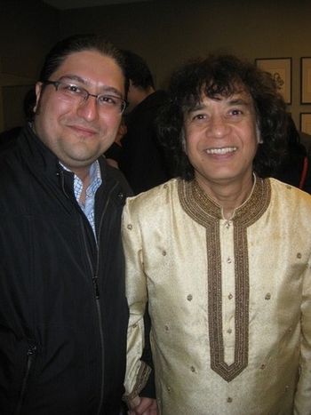 Zakir Hussain and Pezhham Akhavass
