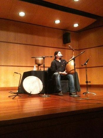 Pezhham Akhavass, Tombak, Daf, Percussion, Demonstration on Persian Classical Music at Santa Clara University, CA 2011
