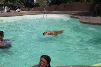 First day swimming!
