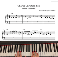 Charlie Christian Guitar solo "I Found a New Baby"  - Jazz Piano 