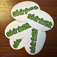 skinb0t - Sticker #1 (white/green/oval)