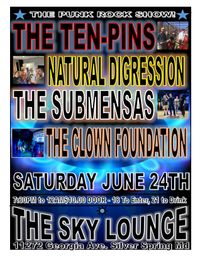 "The punk rock show" with The Submensas, The Ten Pins & Natural Digression