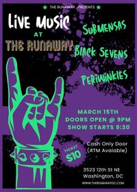The Submensas, playing with The Black Sevens and The Periwinkle's