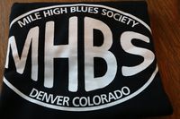 BLACK Mile High Blues Society T-Shirt, Size S,M, or L