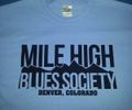 Mile High Blues Society T-Shirt - Small or Medium